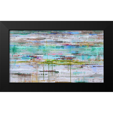 Miami Reflection Black Modern Wood Framed Art Print by Herckenrath, Ingeborg
