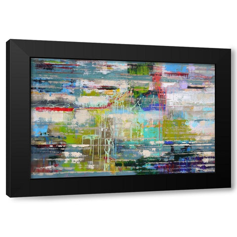 Thoughts Black Modern Wood Framed Art Print by Herckenrath, Ingeborg
