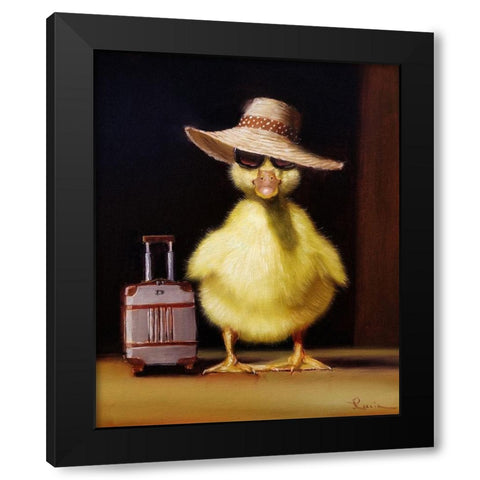 Jet Setter Black Modern Wood Framed Art Print by Heffernan, Lucia