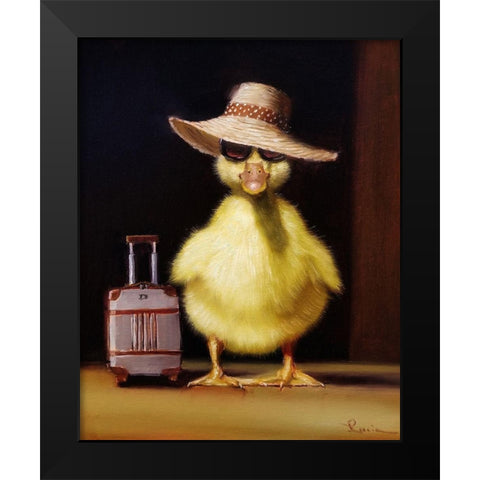 Jet Setter Black Modern Wood Framed Art Print by Heffernan, Lucia