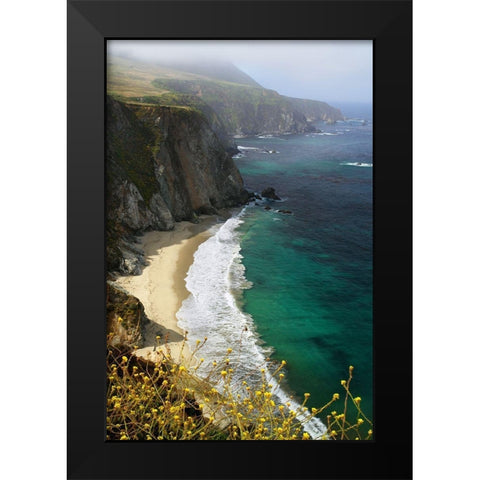 Big Sur Coast Black Modern Wood Framed Art Print by Hiers, Winthrope