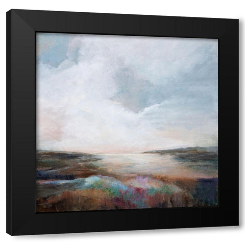 Solitude Black Modern Wood Framed Art Print with Double Matting by Hale, Karen