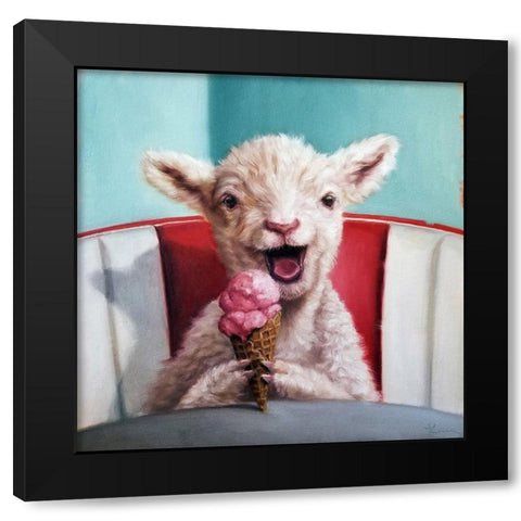 Kiddie Cone Black Modern Wood Framed Art Print by Heffernan, Lucia