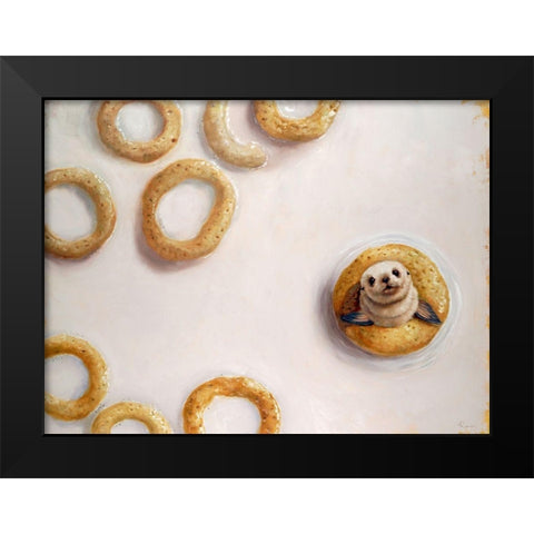 Sealrio Black Modern Wood Framed Art Print by Heffernan, Lucia
