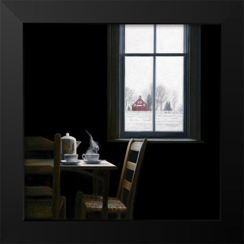 Pause Black Modern Wood Framed Art Print by Hollingsworth, Karen