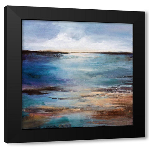 Slow Motion Black Modern Wood Framed Art Print by Hale, Karen