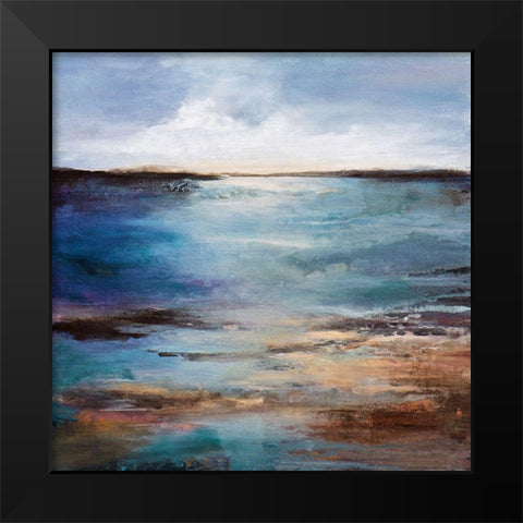 Slow Motion Black Modern Wood Framed Art Print by Hale, Karen