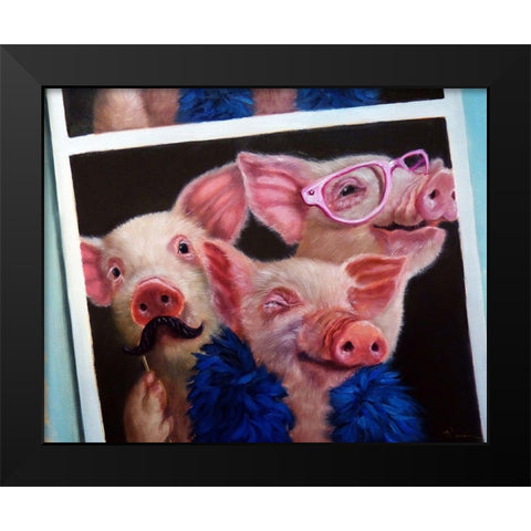 Photoshoot Black Modern Wood Framed Art Print by Heffernan, Lucia