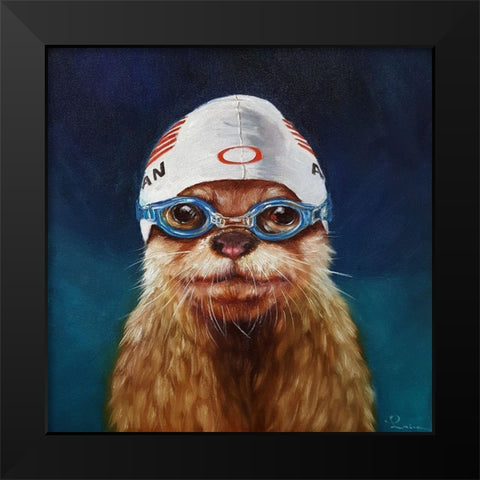 Olympic Hopeful No. 2 Black Modern Wood Framed Art Print by Heffernan, Lucia