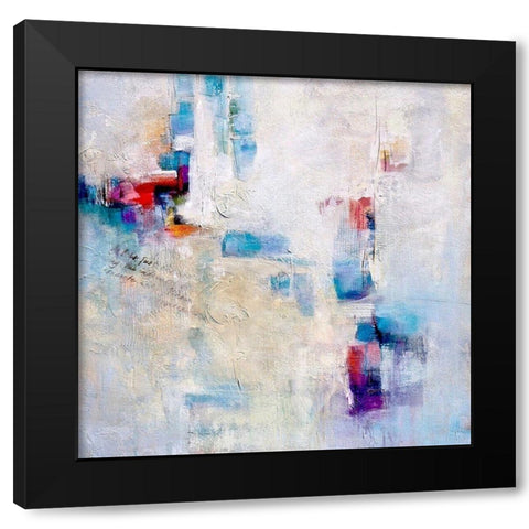 Conversation Black Modern Wood Framed Art Print with Double Matting by Hale, Karen