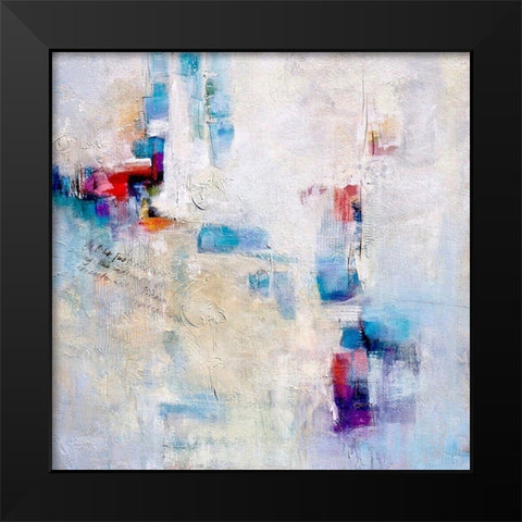 Conversation Black Modern Wood Framed Art Print by Hale, Karen