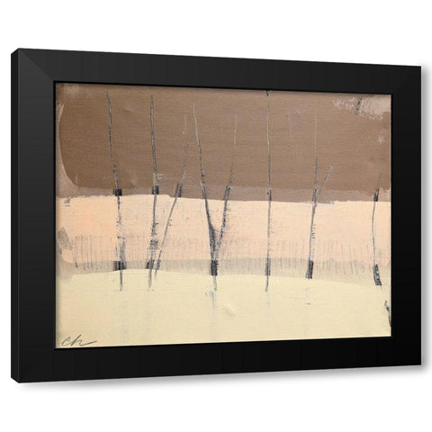 Silence Black Modern Wood Framed Art Print with Double Matting by Hendrick, Cathe