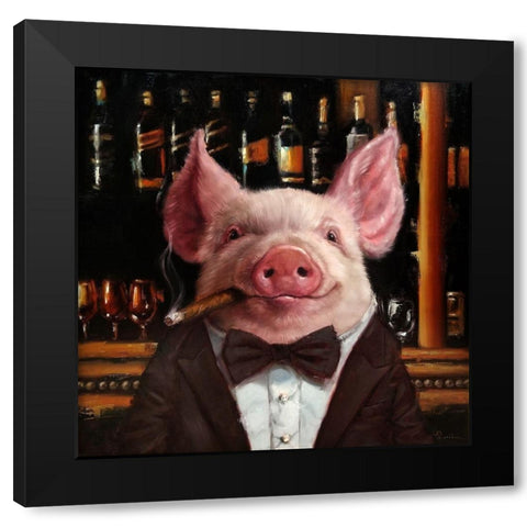 High Roller Black Modern Wood Framed Art Print by Heffernan, Lucia