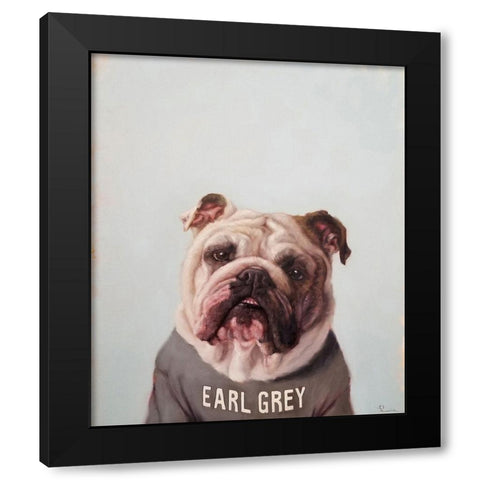 Earl Gray Black Modern Wood Framed Art Print with Double Matting by Heffernan, Lucia