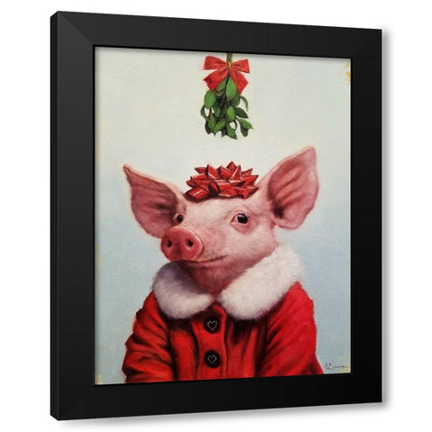 Anticipation Black Modern Wood Framed Art Print by Heffernan, Lucia