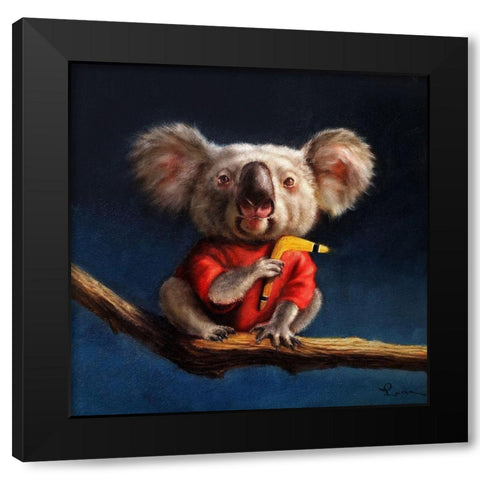 Outback Fun Black Modern Wood Framed Art Print with Double Matting by Heffernan, Lucia
