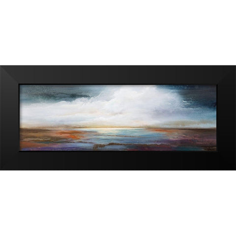 Calm Waters Black Modern Wood Framed Art Print by Hale, Karen