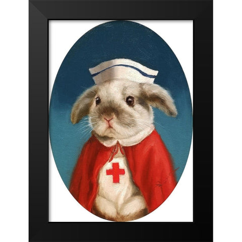 Night Shift Black Modern Wood Framed Art Print by Heffernan, Lucia