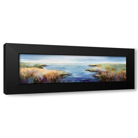 Enjoying The View Black Modern Wood Framed Art Print by Hale, Karen