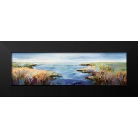 Enjoying The View Black Modern Wood Framed Art Print by Hale, Karen