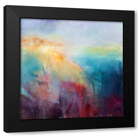 Luminous Energy Black Modern Wood Framed Art Print by Hale, Karen