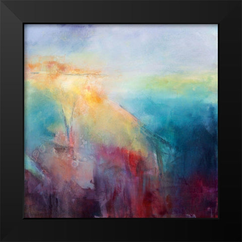Luminous Energy Black Modern Wood Framed Art Print by Hale, Karen