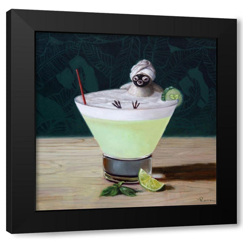 Day Off Black Modern Wood Framed Art Print with Double Matting by Heffernan, Lucia