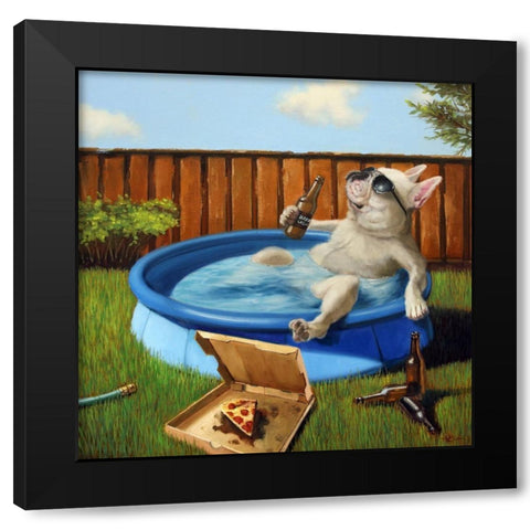 When Human Is Away Black Modern Wood Framed Art Print with Double Matting by Heffernan, Lucia