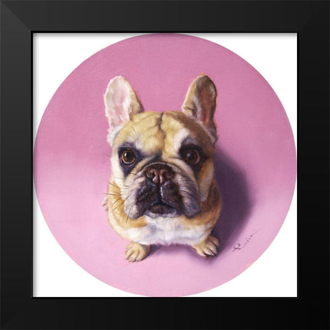Charlotte Black Modern Wood Framed Art Print by Heffernan, Lucia