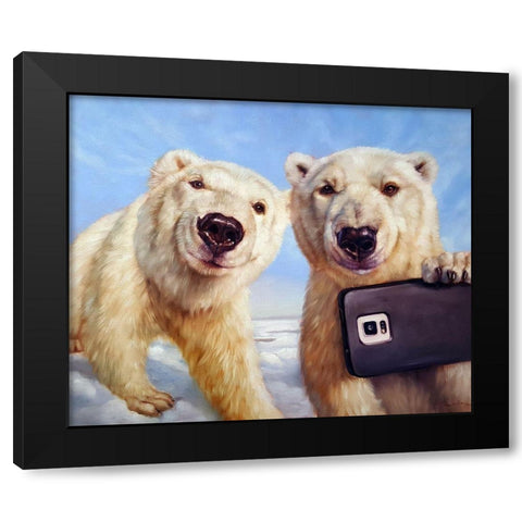 Polargram Black Modern Wood Framed Art Print with Double Matting by Heffernan, Lucia
