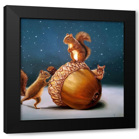 The Big Find Black Modern Wood Framed Art Print with Double Matting by Heffernan, Lucia