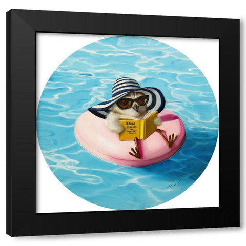 High Society Black Modern Wood Framed Art Print with Double Matting by Heffernan, Lucia