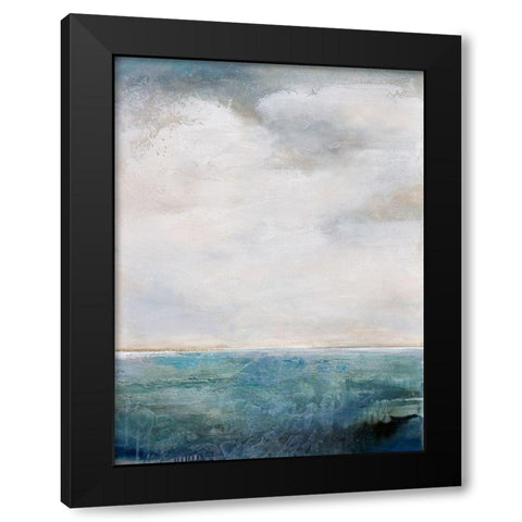 On The Edge Black Modern Wood Framed Art Print with Double Matting by Hale, Karen