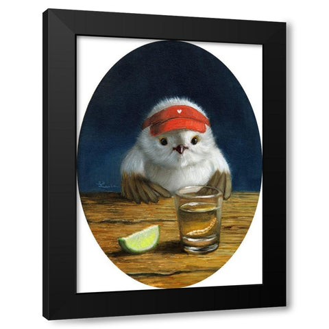 Birdie Shot II Black Modern Wood Framed Art Print by Heffernan, Lucia