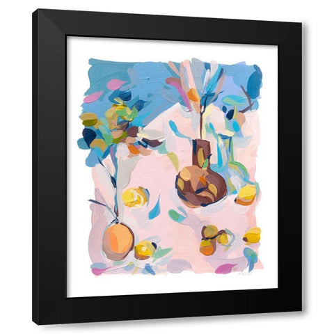 Still Life 25 Black Modern Wood Framed Art Print with Double Matting by Hastie, Joanne