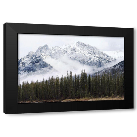 Adventure Mountain Black Modern Wood Framed Art Print with Double Matting by Henriksen, Jennifer