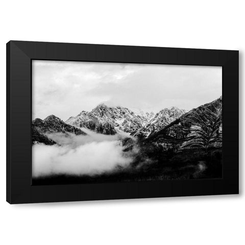 Canadian Rockies Black Modern Wood Framed Art Print by Henriksen, Jennifer