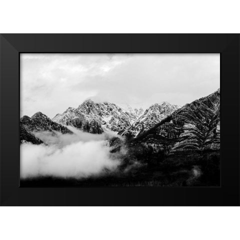 Canadian Rockies Black Modern Wood Framed Art Print by Henriksen, Jennifer