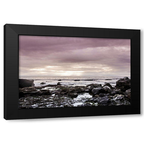 Spiritual Shores Black Modern Wood Framed Art Print with Double Matting by Henriksen, Jennifer