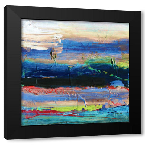 Goopy 2 Black Modern Wood Framed Art Print with Double Matting by Hile, Scott