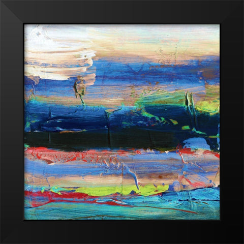 Goopy 2 Black Modern Wood Framed Art Print by Hile, Scott