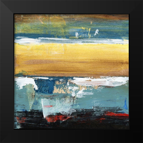 H2O Elements Black Modern Wood Framed Art Print by Hile, Scott