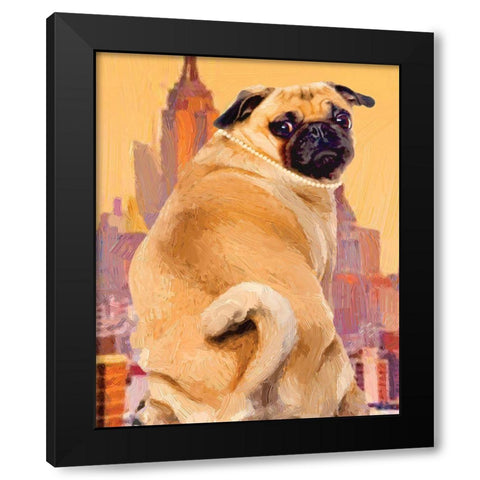 Audrey Black Modern Wood Framed Art Print with Double Matting by Hastings, Porter