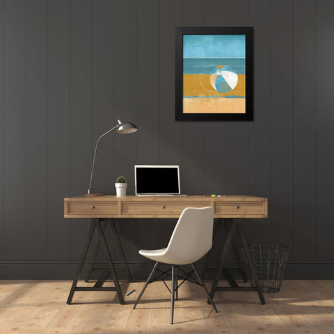 Bay Shore Black Modern Wood Framed Art Print by Hastings, Porter