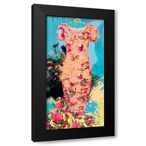 June Stroll on the Pier Black Modern Wood Framed Art Print with Double Matting by Hastings, Porter