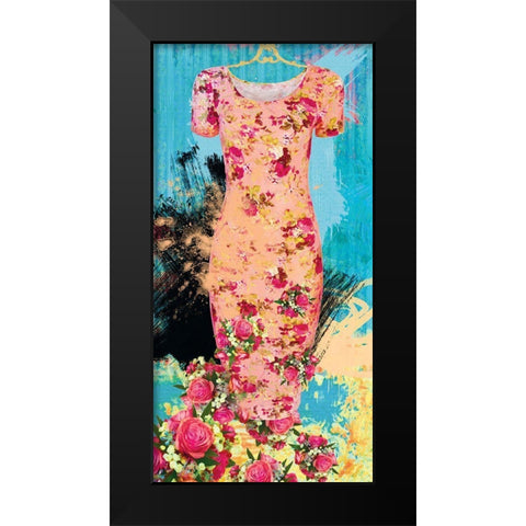June Stroll on the Pier Black Modern Wood Framed Art Print by Hastings, Porter