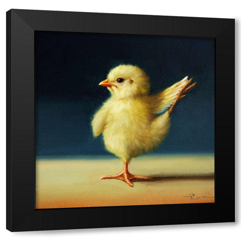 Yoga Chick Dancer II Black Modern Wood Framed Art Print by Heffernan, Lucia
