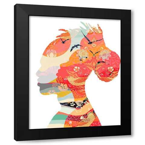 Two Black Modern Wood Framed Art Print with Double Matting by Horvat, Ioana