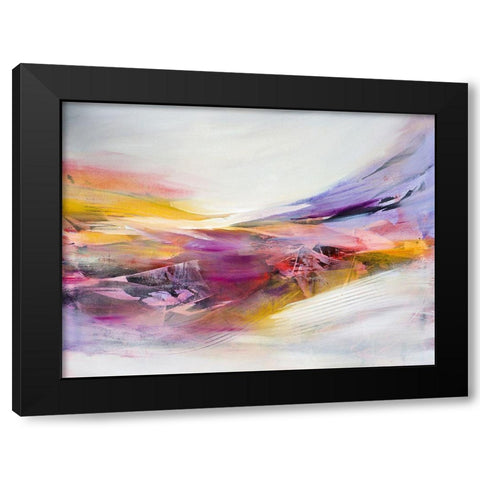 Chasing Time Black Modern Wood Framed Art Print with Double Matting by Hale, Karen