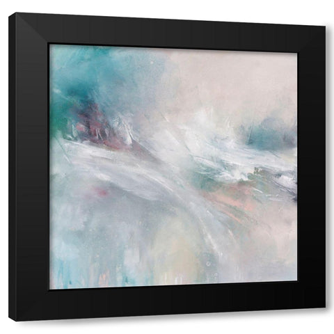 Rhythmic Black Modern Wood Framed Art Print with Double Matting by Hale, Karen